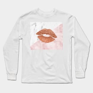 Kiss me marble Long Sleeve T-Shirt